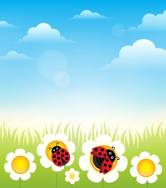 Spring topic background 6 — Stock Vector