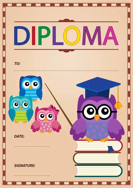 Diploma temático imagem 4 —  Vetores de Stock
