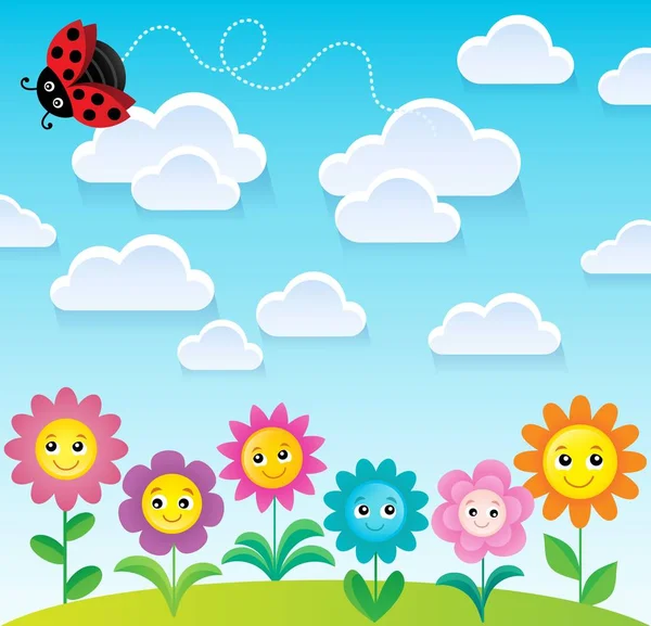 Spring topic background 9 — Stock Vector