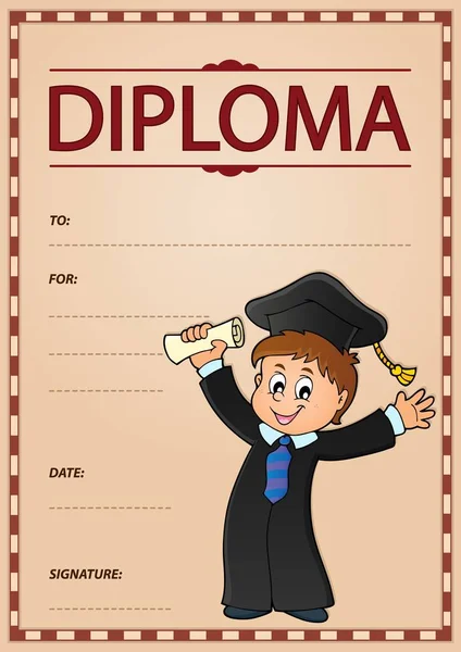 Imagem do tema Diploma 2 — Vetor de Stock