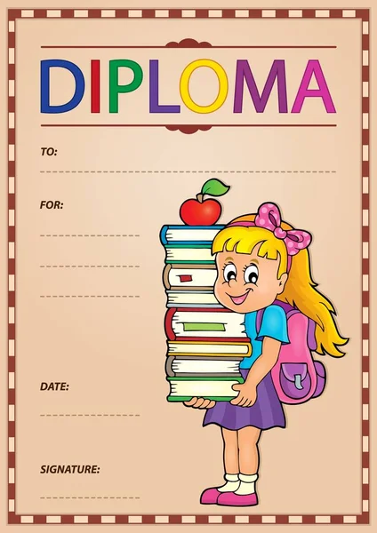 Imagem da composição do Diploma 2 — Vetor de Stock