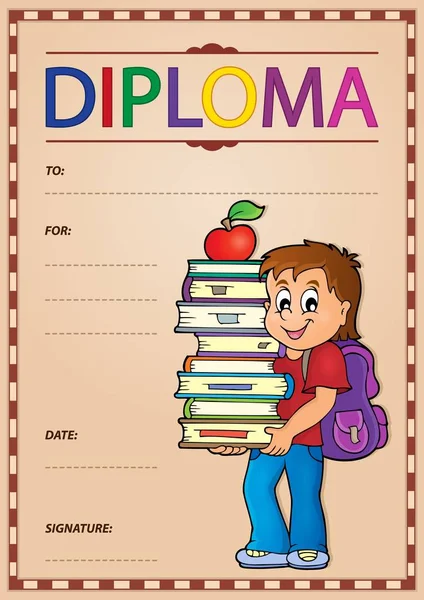 Diploma kompozisyon Resim 3 — Stok Vektör