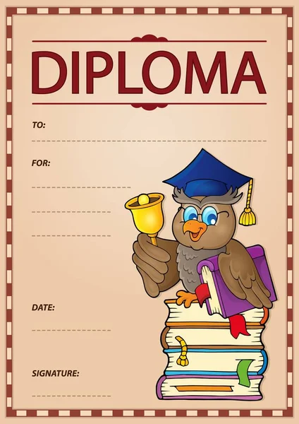 Diploma sujeto imagen 9 — Vector de stock