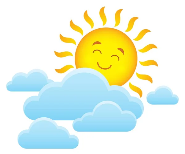 Щасливий сонце тема зображення 1 — стоковий вектор