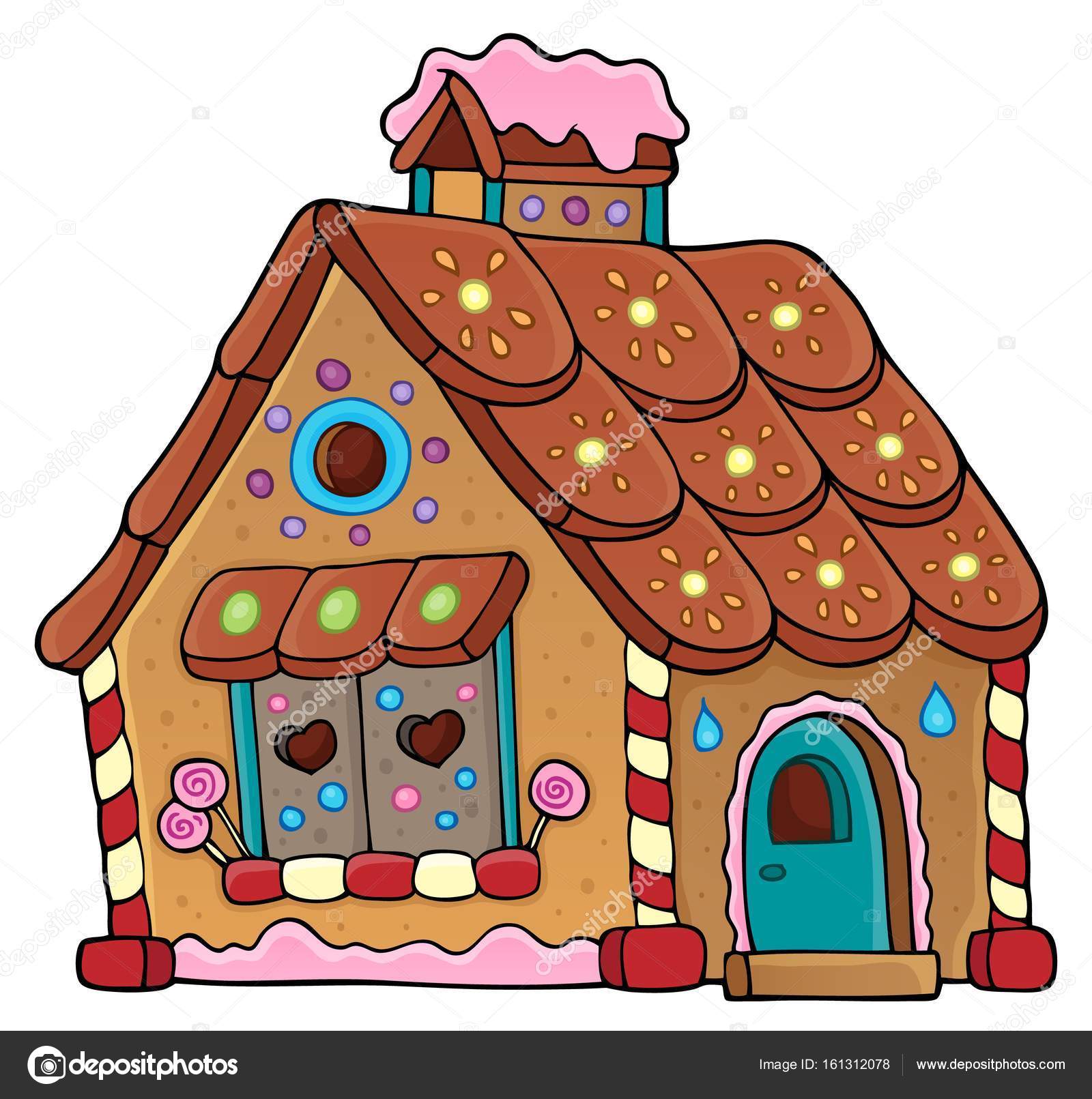 Gingerbread house theme image 1 — Stock Vector