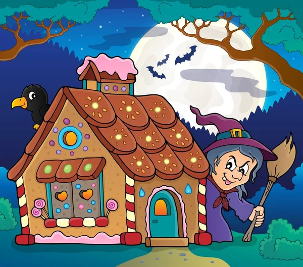 Gingerbread house tematu obrazek 4 — Wektor stockowy