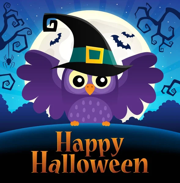 Joyeux Halloween signe image thématique 1 — Image vectorielle
