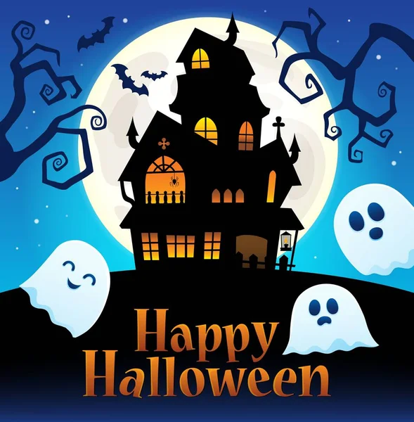 Joyeux Halloween signe image thématique 2 — Image vectorielle