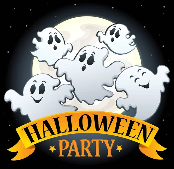 Halloween signo de fiesta tema imagen 4 — Vector de stock