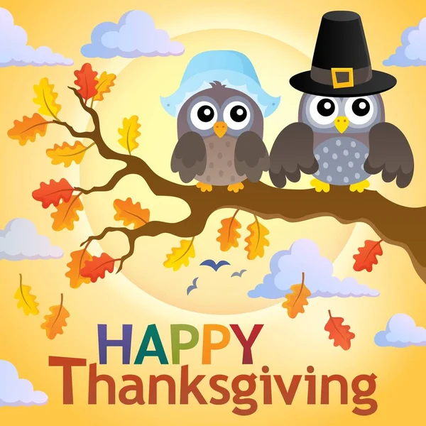 Happy Thanksgiving theme 4 — Stock Vector