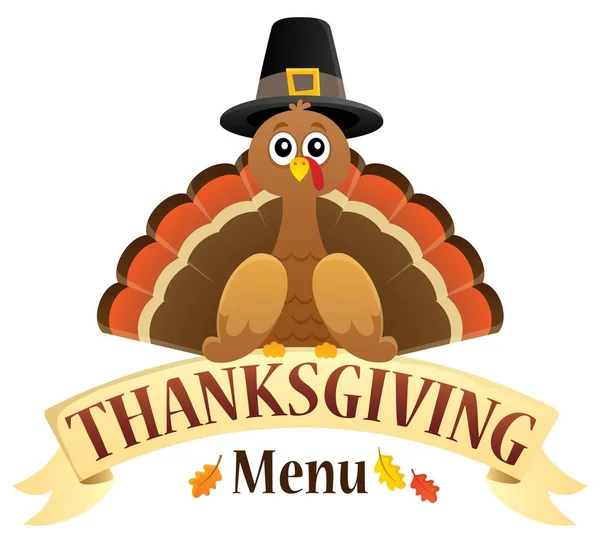 Thanksgiving menu thema afbeelding 1 — Stockvector