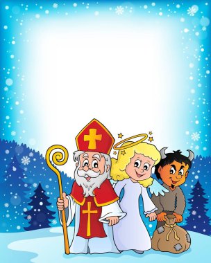 Saint Nicholas Day theme 3 clipart