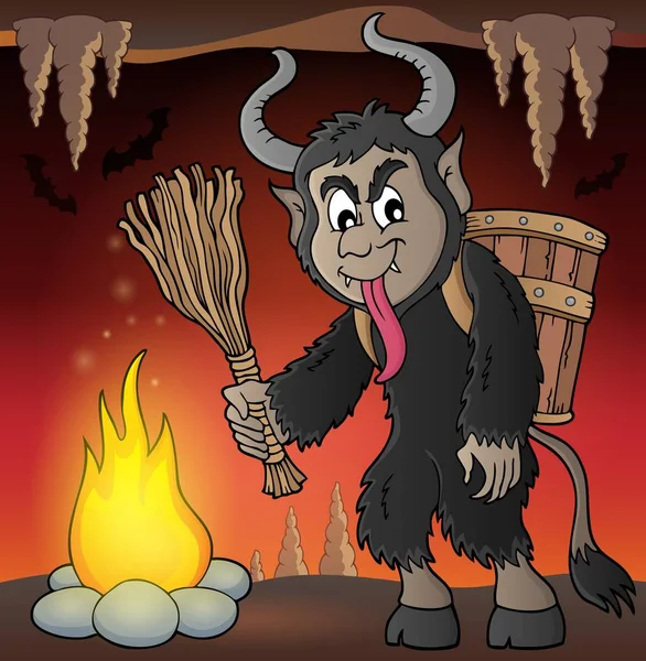 Krampus thème image 2 — Image vectorielle