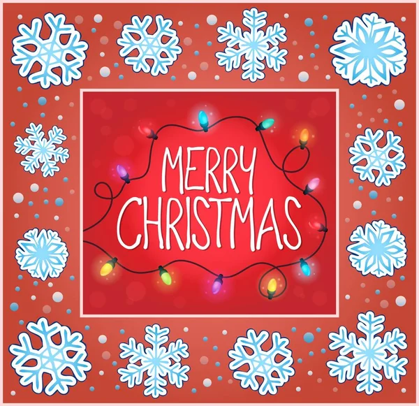 Christmas ornamental greeting card 7 — Stock Vector