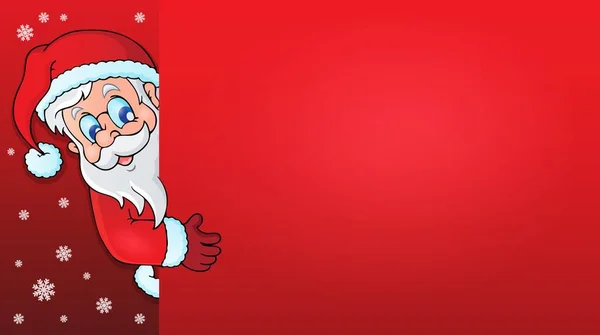 Czającym się Święty Mikołaj z miejsce 1 — Wektor stockowy