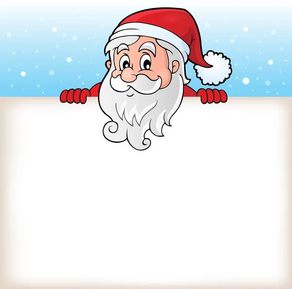 Číhající Santa Claus s copyspace 6 — Stockový vektor