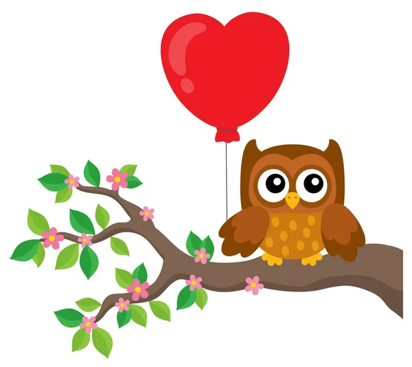 Valentine hibou sujet image 5 — Image vectorielle
