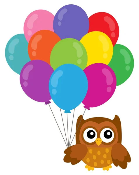 Party owl topic image 3 — Stock Vector