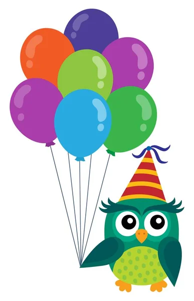 Party owl topic image 5 — Stock Vector