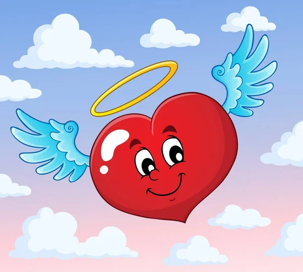 Valentine srdce téma obrázek 5 — Stockový vektor