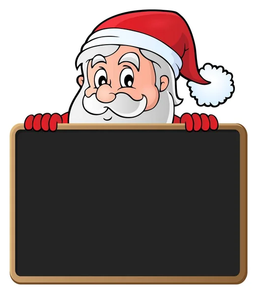 Santa Claus with blackboard theme 2 — Stock Vector