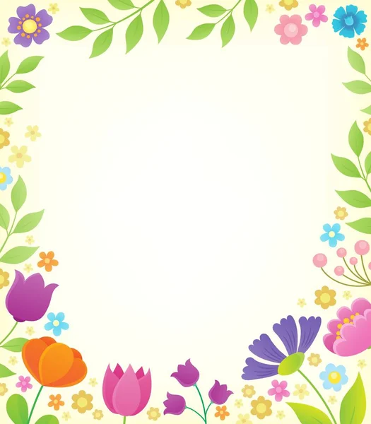 Fondo del tema de flores 1 — Vector de stock