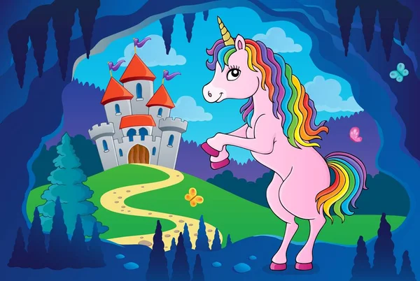 Permanent unicorn thema foto 5 — Stockvector