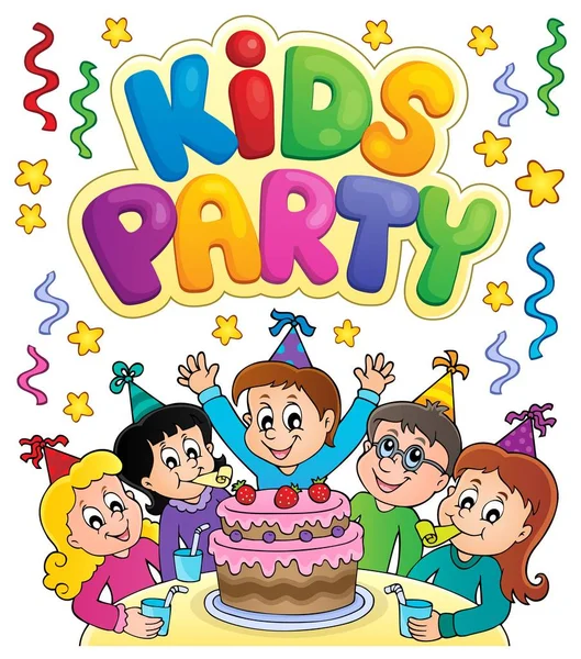 Dla dzieci Kids party tematu obrazu 7 — Wektor stockowy