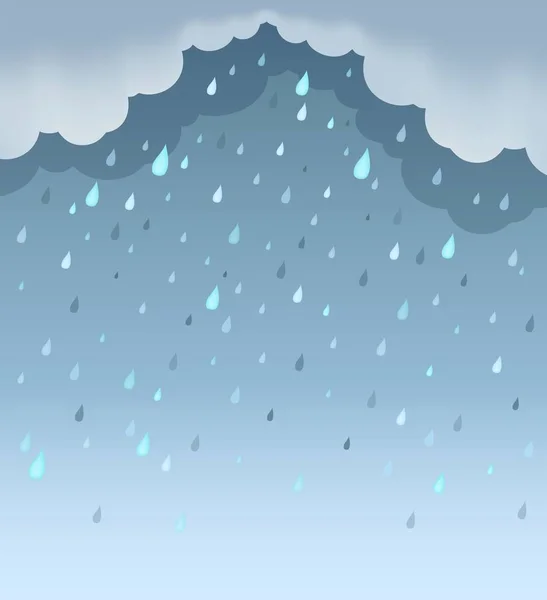 Regenwetter Thema Hintergrund 1 — Stockvektor