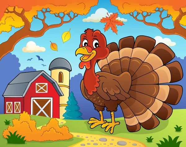 Turquie oiseau thème image 2 — Image vectorielle