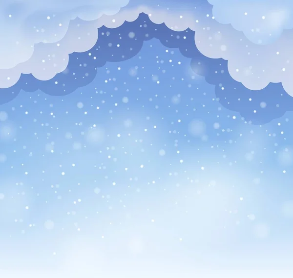 Cielo de invierno tema fondo 3 — Vector de stock