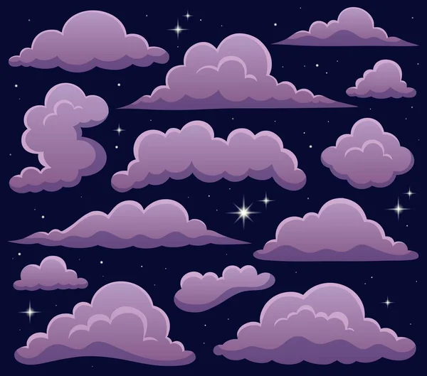 Wolken onderwerp afbeelding 4 — Stockvector