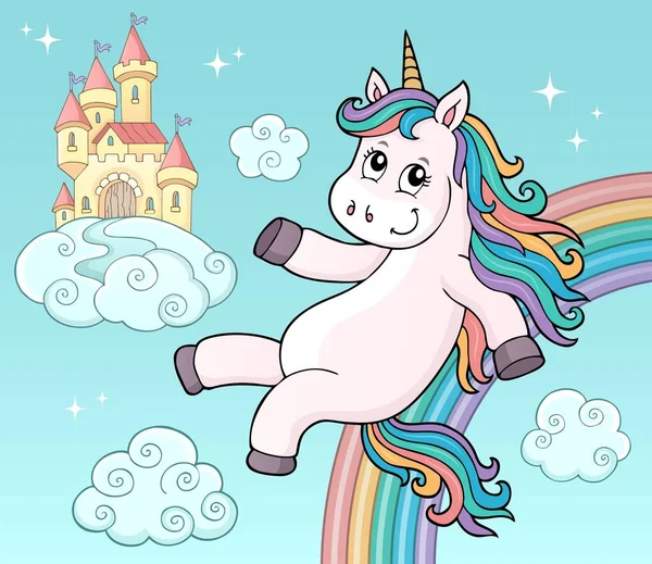 Image Sujet Licorne Mignon Illustration Vectorielle Eps10 — Image vectorielle