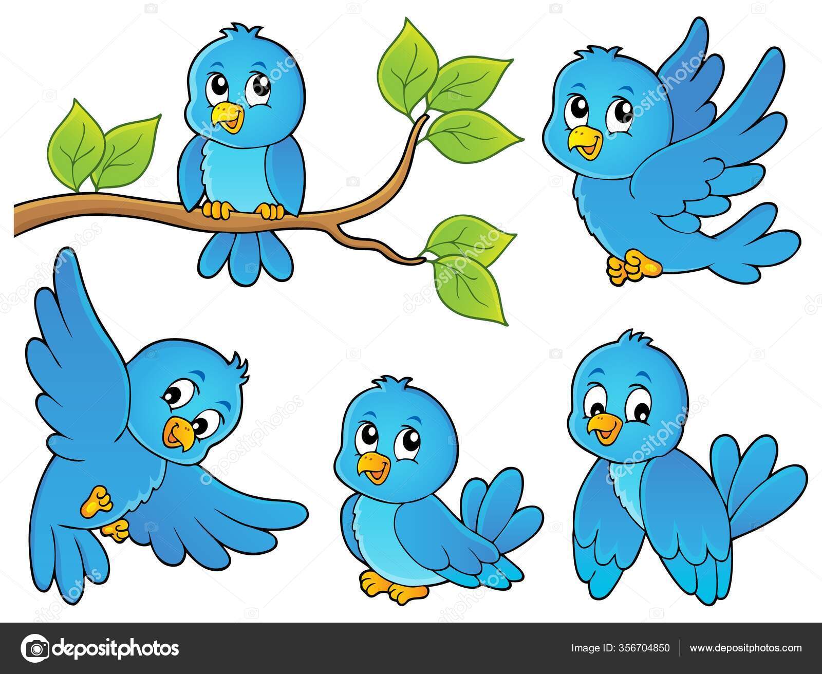 Happy Birds Theme Image Eps10 Vector Illustration Stock Vector Image by ...