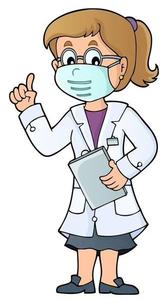 Doctor Thema Afbeelding Eps10 Vector Illustratie — Stockvector