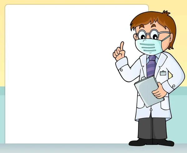 Doctor Thema Kader Eps10 Vector Illustratie — Stockvector