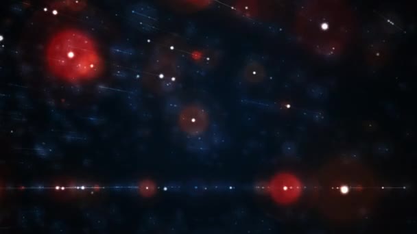 Futuristische Abstraktion kosmischer Hintergrund — Stockvideo