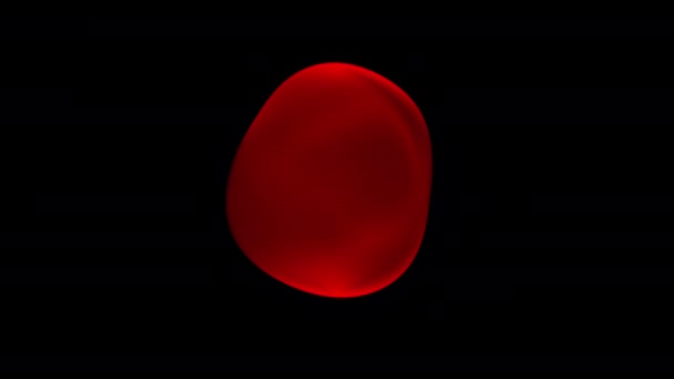 非晶質の球をメタモルフォーゼします。 — ストック動画