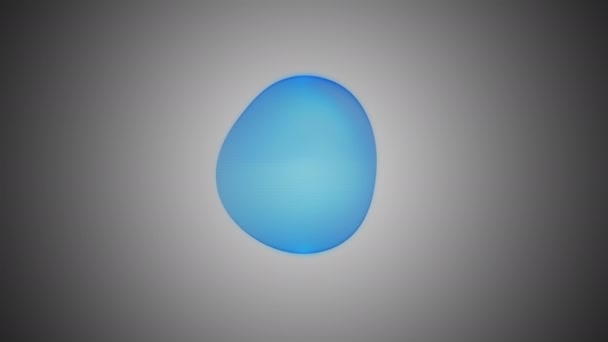 Metamorfose da esfera amorfa — Vídeo de Stock