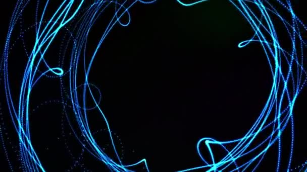 Glowing waved lines — Stock Video
