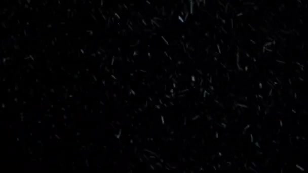 Composition à partir de flocons de neige volants chaotiques — Video