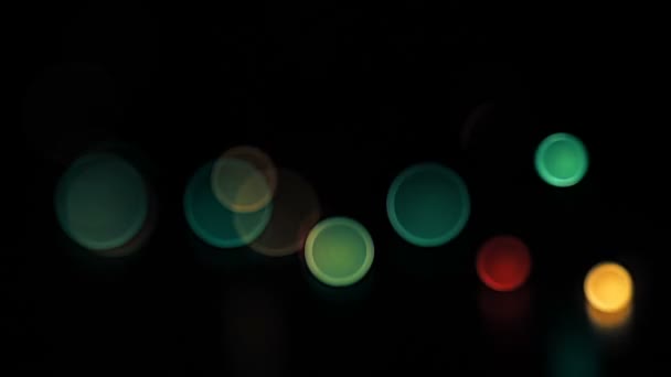 Abstracte kleurrijke bokeh — Stockvideo