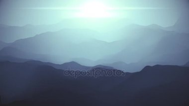 dağlık manzara üzerinde uçan