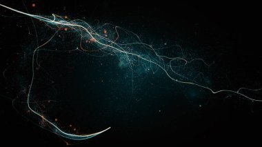 parlak yıldız ile köpüklü iz  