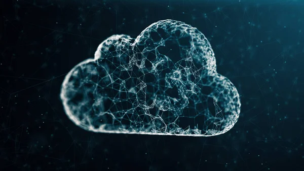 Cloud computing nätverk koncept — Stockfoto