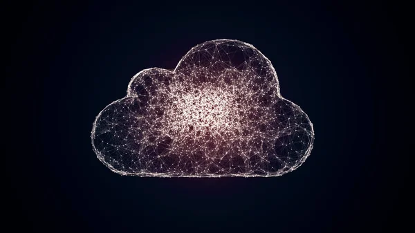 Cloud de rețea de calcul — Fotografie, imagine de stoc