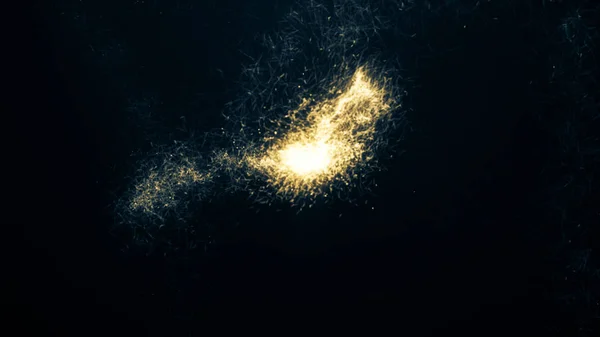Glitzernde Sterne mit funkelnden Spuren — Stockfoto
