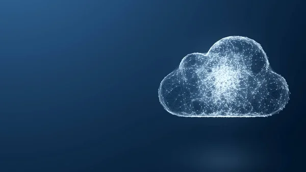 Számítási felhő hálózat — Stock Fotó