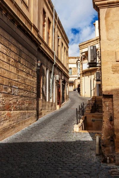 Panoramautsikt över Baku gamla stan. — Stockfoto