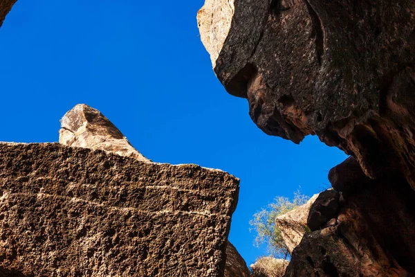 Qobustani Rock Art kulturális táj — Stock Fotó